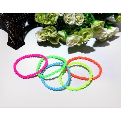 well-selling benefit bounce hair rope concise women hair band shine color topknot